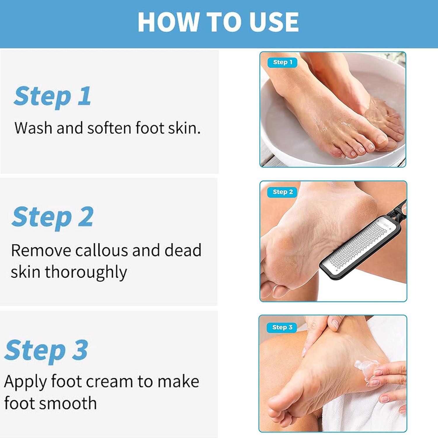 imageAngel Kiss Colossal Foot File Scraper Pedicure File Premium Stainless Steel Foot Rasp Dead Skin Callus Remover for Feet Gentle Foot Scrubber Pedicure Tools for SalonQuality Foot Care BlackBlack Foot File