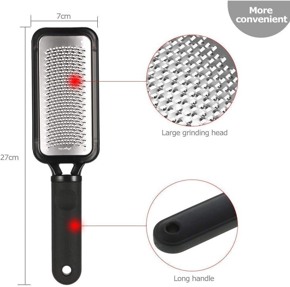 imageAngel Kiss Colossal Foot File Scraper Pedicure File Premium Stainless Steel Foot Rasp Dead Skin Callus Remover for Feet Gentle Foot Scrubber Pedicure Tools for SalonQuality Foot Care BlackBlack Foot File