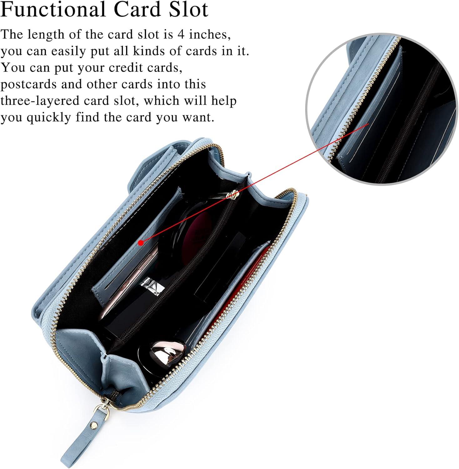 imageCell phone purse small crossbody bags for women touch screen purse with adjustable Strap