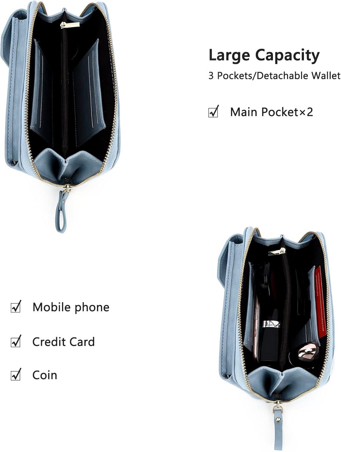 imageCell phone purse small crossbody bags for women touch screen purse with adjustable Strap
