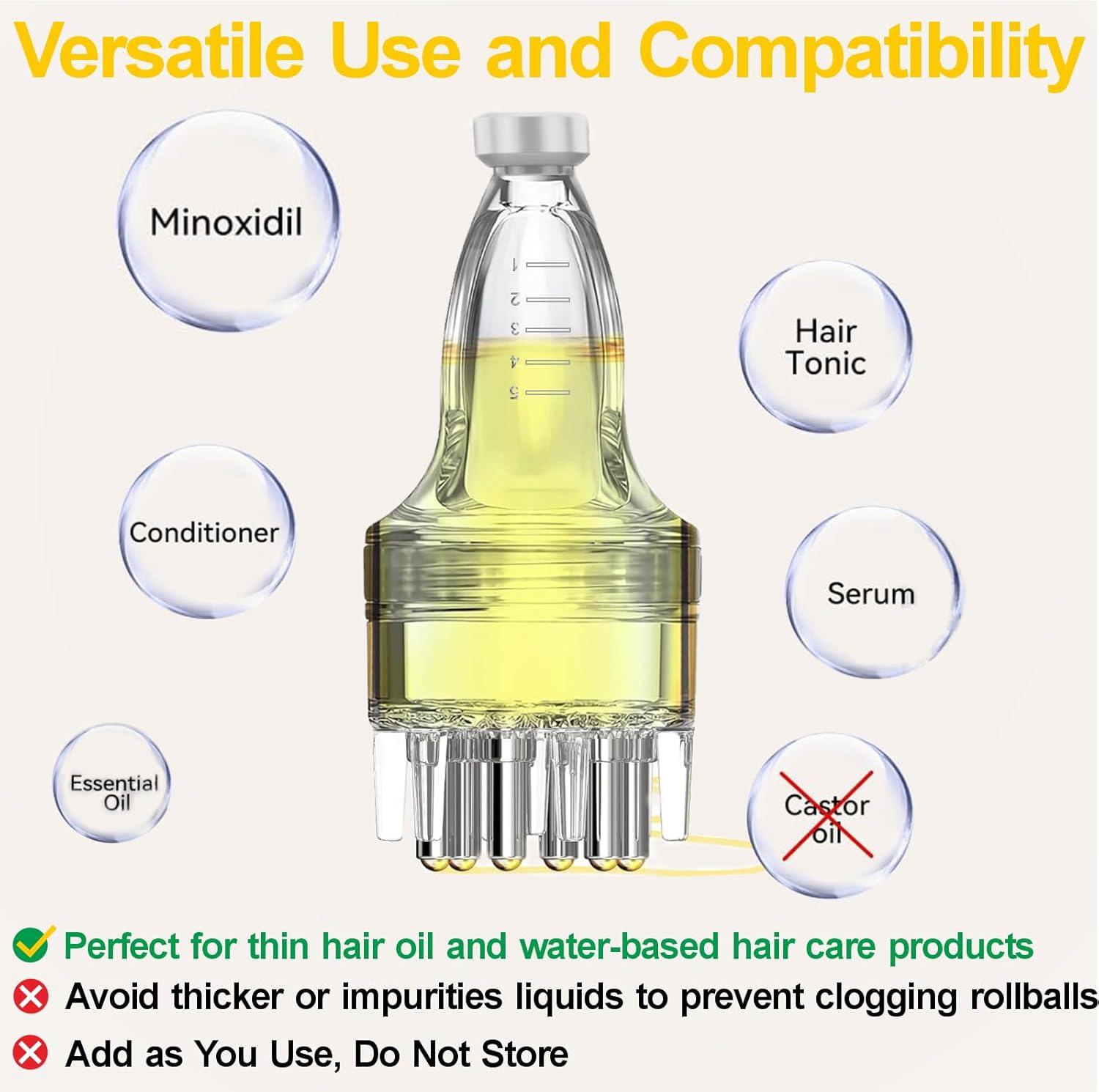 imageMinoxidil Applicator Hair Oil Applicator Oil Dispenser for Hair Scalp Applicator Tool Fast Efficient Delivery to Hair Roots ampamp MessyFree ampamp WasteFree Compact Applicator Bottle for Minoxidil