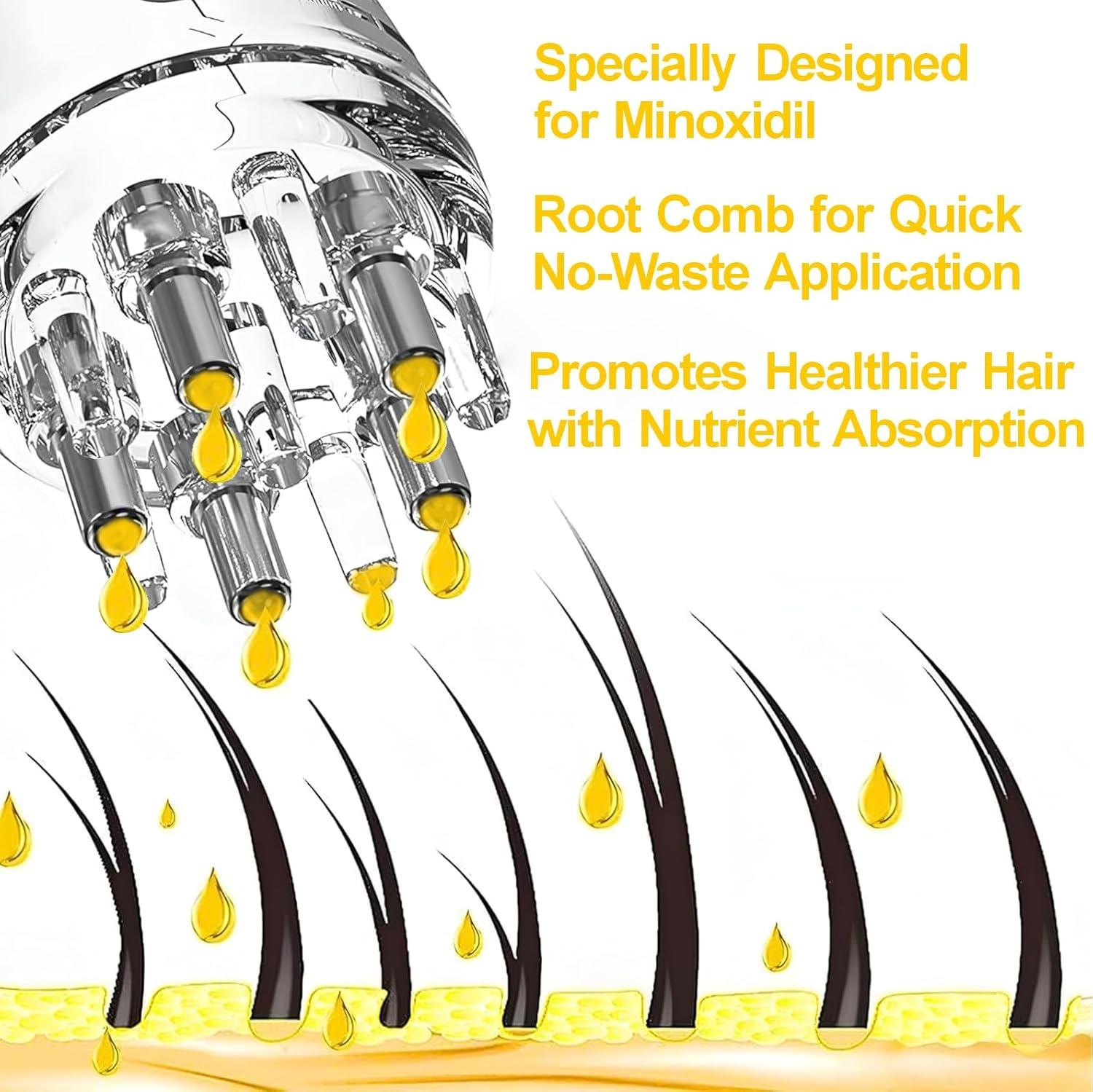 imageMinoxidil Applicator Hair Oil Applicator Oil Dispenser for Hair Scalp Applicator Tool Fast Efficient Delivery to Hair Roots ampamp MessyFree ampamp WasteFree Compact Applicator Bottle for Minoxidil