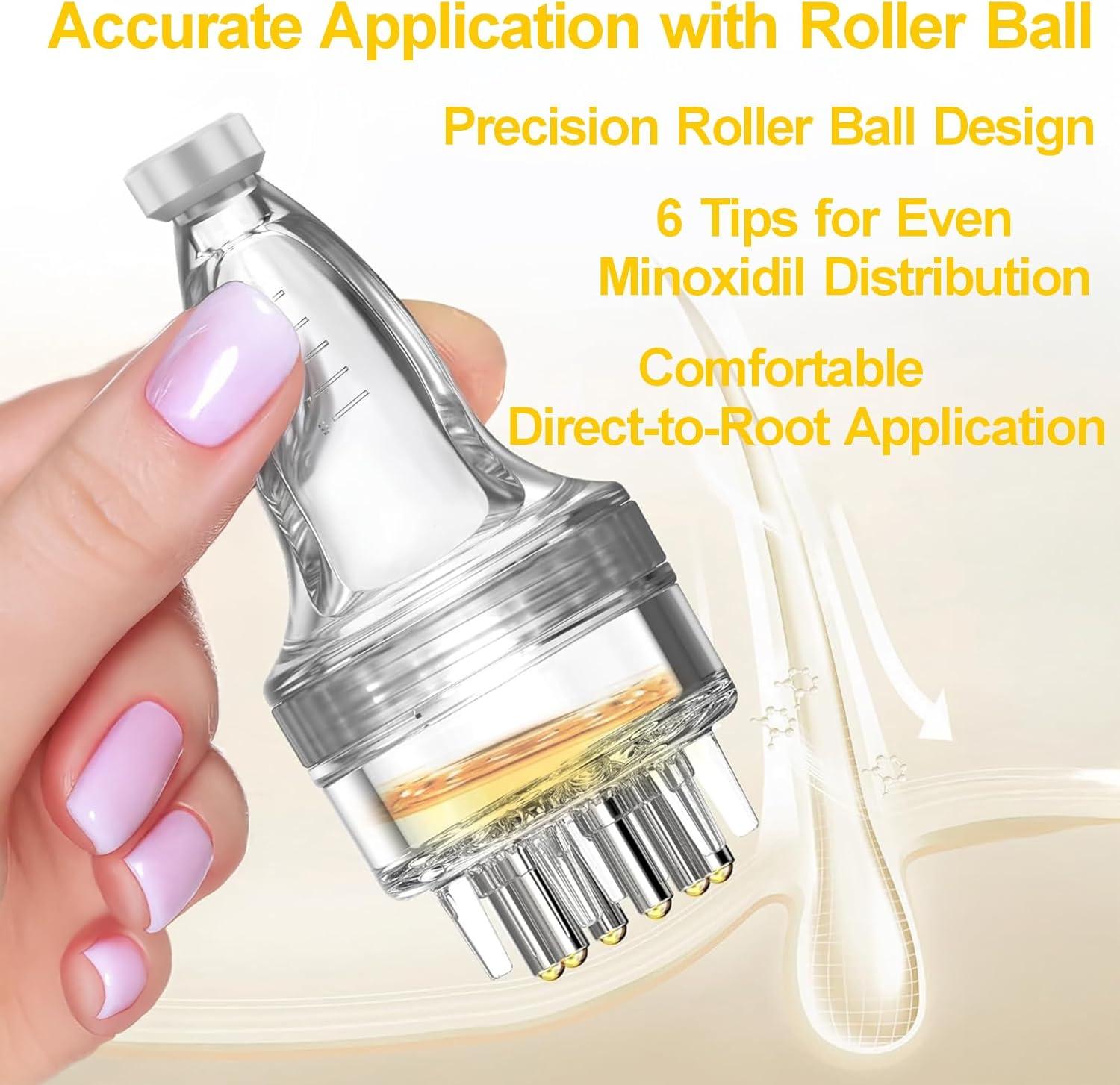 imageMinoxidil Applicator Hair Oil Applicator Oil Dispenser for Hair Scalp Applicator Tool Fast Efficient Delivery to Hair Roots ampamp MessyFree ampamp WasteFree Compact Applicator Bottle for Minoxidil