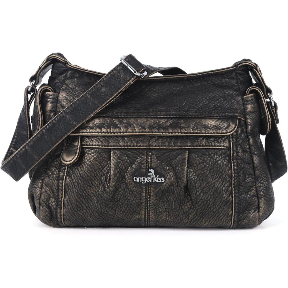 imageAngel Kiss Crossbody Bags for Women Ladies Shoulder Handbags and Purses Medium Faux Leather Pocketbooks1bronze