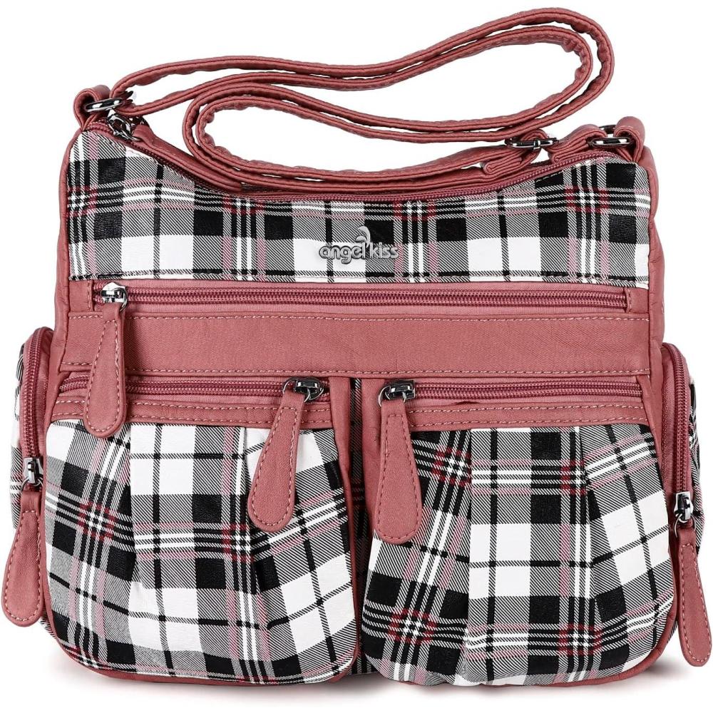 imageAngel Kiss Crossbody Bags for Women Ladies Shoulder Handbags and Purses Medium Faux Leather Pocketbooks21whitePink