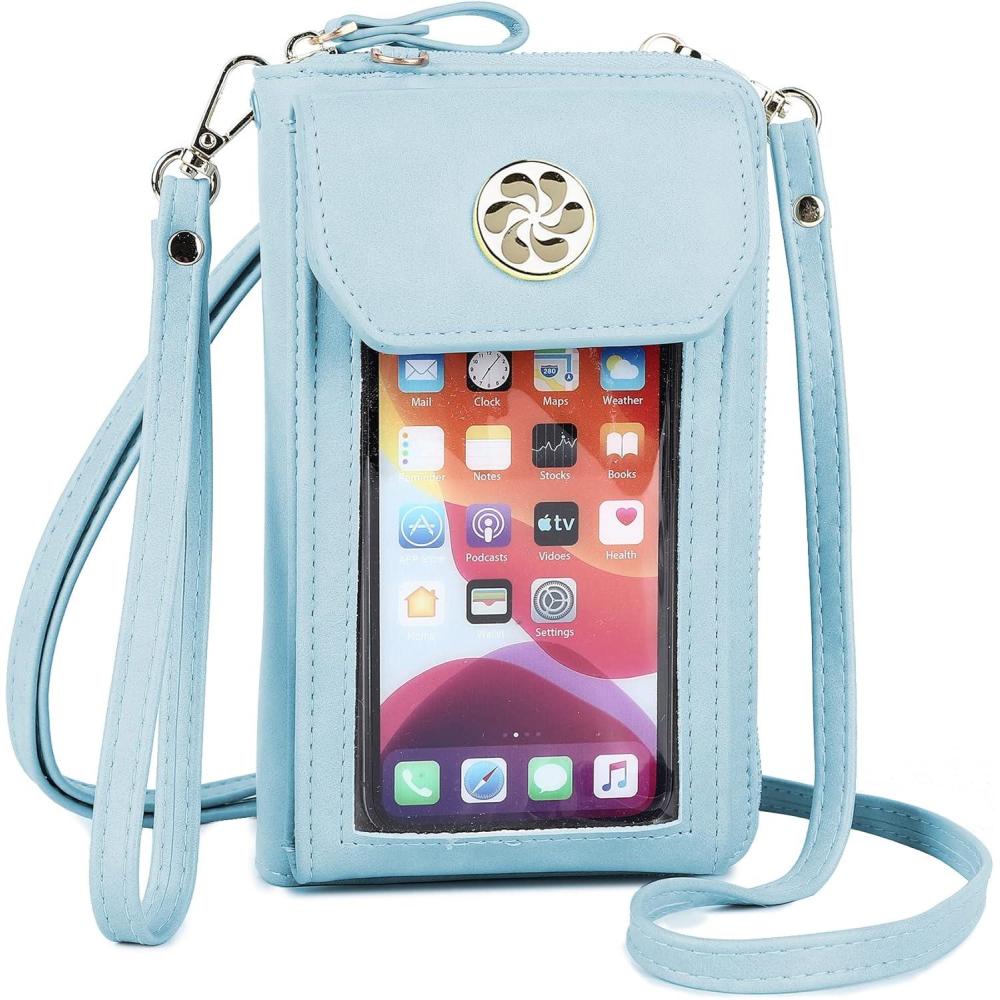 imageCell phone purse small crossbody bags for women touch screen purse with adjustable Strap