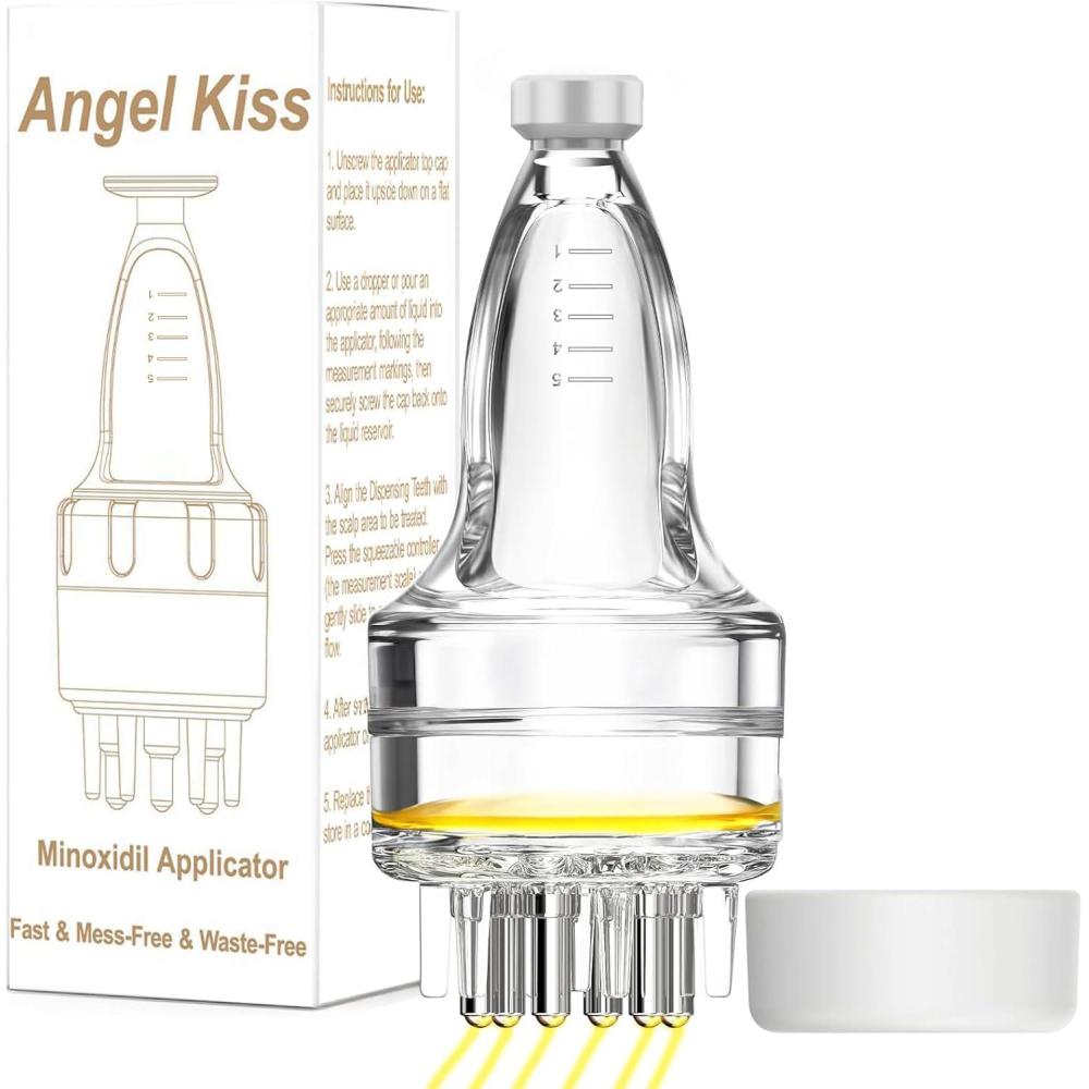 imageMinoxidil Applicator  Hair Oil Applicator  Oil Dispenser for Hair  Scalp Applicator Tool  Fast Efficient Delivery to Hair Roots ampamp MessyFree ampamp WasteFree  Compact Applicator Bottle for Minoxidil