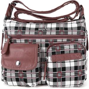 Angel Kiss Crossbody Bags for Women, Ladies Shoulder Handbags and Purses Medium Faux Leather Pocketbooks(357white/Pink)