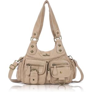 Angel Kiss Hobo Bags for Women Shoulder Bag Shoulder Purses and Handbags Vegan Leather Hobo Handbags Crossbody Bags(Apricot)