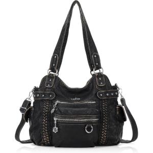 Angel Kiss Hobo Handbags for Women Soft PU Leather Shoulder Handbags Ladies Purses(145bornze)
