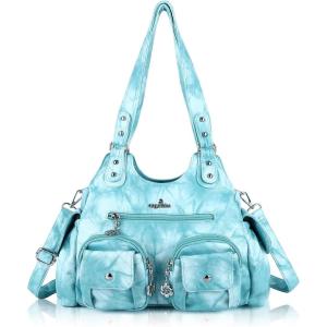 Angel Kiss Purses for Women Hobo Bag Soft PU Leather Shoulder Bag for Women(Sky Blue)