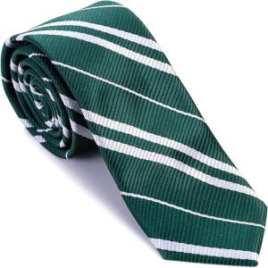 Angel Kiss Wizard Cosplay Tie for Halloween Dress Up Themed Party Costume Accessory, Unisex Striped Necktie for Adults &Teens(Green)