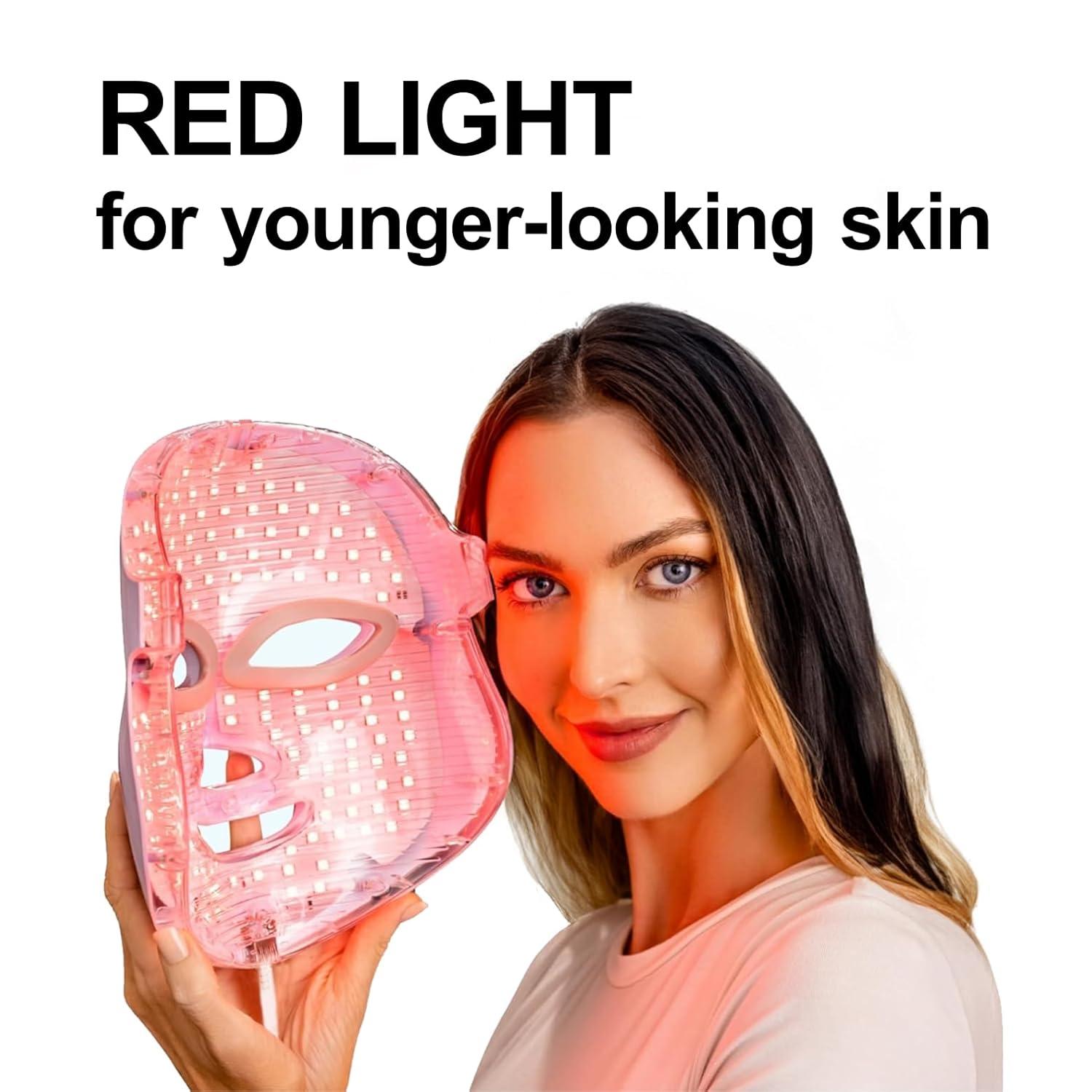 imageAngel Kiss Light Beauty Mask Led Face Mask Light Therapy Red Light Therapy Mask for Face LED Facial Skin Care MaskWhite