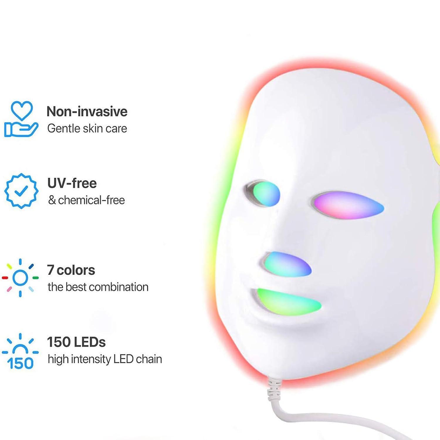 imageAngel Kiss Light Beauty Mask Led Face Mask Light Therapy Red Light Therapy Mask for Face LED Facial Skin Care MaskWhite