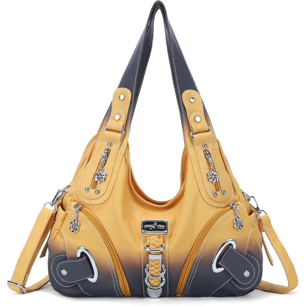 imageAngelkiss Hobo Purses and handbags for Women Satchel Handbag Women Purses Large Daily Shoulder Bags  Purses handbags Handbag Women Purses Large DailyZ4yellow
