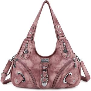 Angelkiss Hobo Purses and handbags for Women Satchel Handbag Women Purses Large Daily Shoulder Bags | Purses, handbags, Handbag, Women Purses, Large, Daily(7028pink)