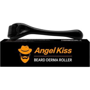 Derma Roller Microneedling Roller for Face Beard Hair Scalp – 0.25mm Titanium Microneedle for Men Women – Includes Free Storage Case(0 25 Jetblack)