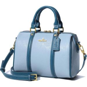 Angel Kiss Women Satchel Purses and Handbags Vegan Leather Boston Barrel Bag Top Handle Shoulder Purse with Crossbody Strap | Vegan Leather, Top Handle, Crossbody Strap(Sky Blue)