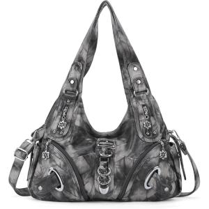 Angelkiss Hobo Purses and handbags for Women Satchel Handbag Women Purses Large Daily Shoulder Bags | Purses, handbags, Handbag, Women Purses, Large, Daily(Black/Grey-g)