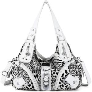 Angelkiss Hobo Purses and handbags for Women Satchel Handbag Women Purses Large Daily Shoulder Bags | Purses, handbags, Handbag, Women Purses, Large, Daily(White-leopard)