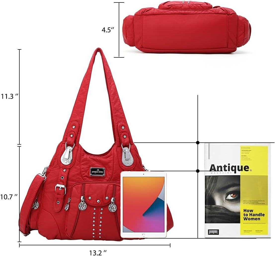 imageAngel Kiss Purses for Women Soft PU Leather Large Hobo Bags for Women Shoulder Bag Soft PU Leather Large Soft PU Leather Large8521135redus