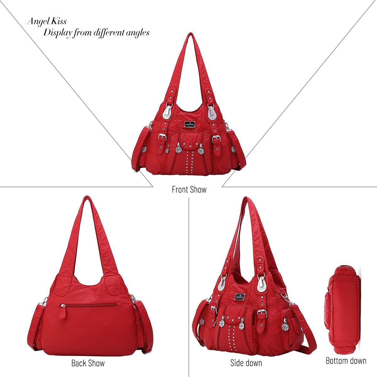 imageAngel Kiss Purses for Women Soft PU Leather Large Hobo Bags for Women Shoulder Bag Soft PU Leather Large Soft PU Leather Large8521135redus