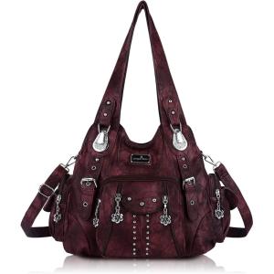 Angel Kiss Purses for Women Soft PU Leather Large Hobo Bags for Women Shoulder Bag | Soft, PU Leather, Large, Soft, PU Leather, Large(D.pink)