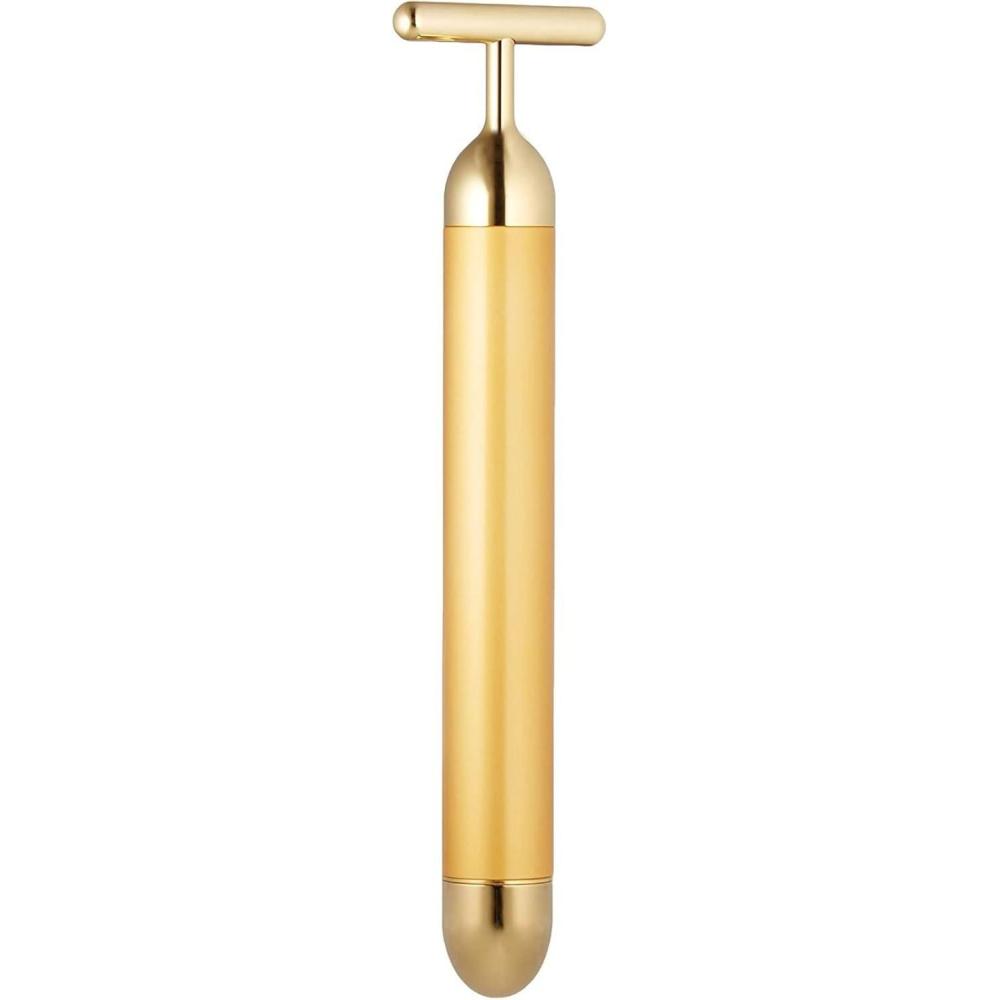 imageAngel Kiss Beauty Bar Energy Face Massager 24k Golden TShape Pulse Electric Vibration Facial Self Skin Care Tool Birthday Valentines Day Christmas Gifts for Her Mom