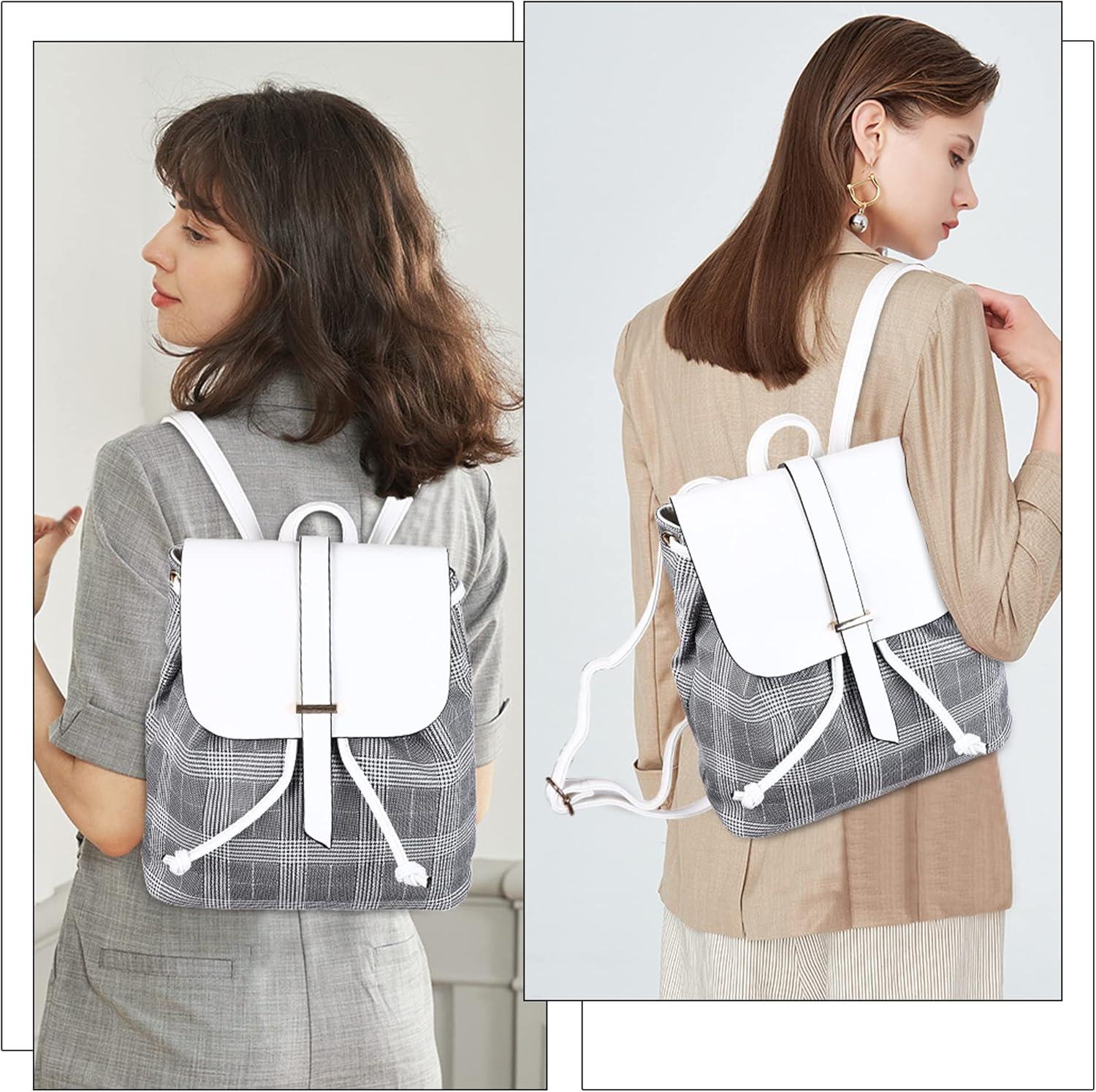 imageWomen Backpack Purse Water resistant Nylon Antitheft Rucksack Lightweight Shoulder Bag