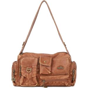 Angel Kiss Hobo Bags for Women,Vintage Shoulder Purses for Women,Small Crossbody Handbag with Adjustable Strap(Retro Brown)