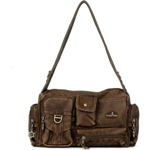 Angel Kiss Hobo Bags for Women,Vintage Shoulder Purses for Women,Small Crossbody Handbag with Adjustable Strap(Retro Dark Brown)