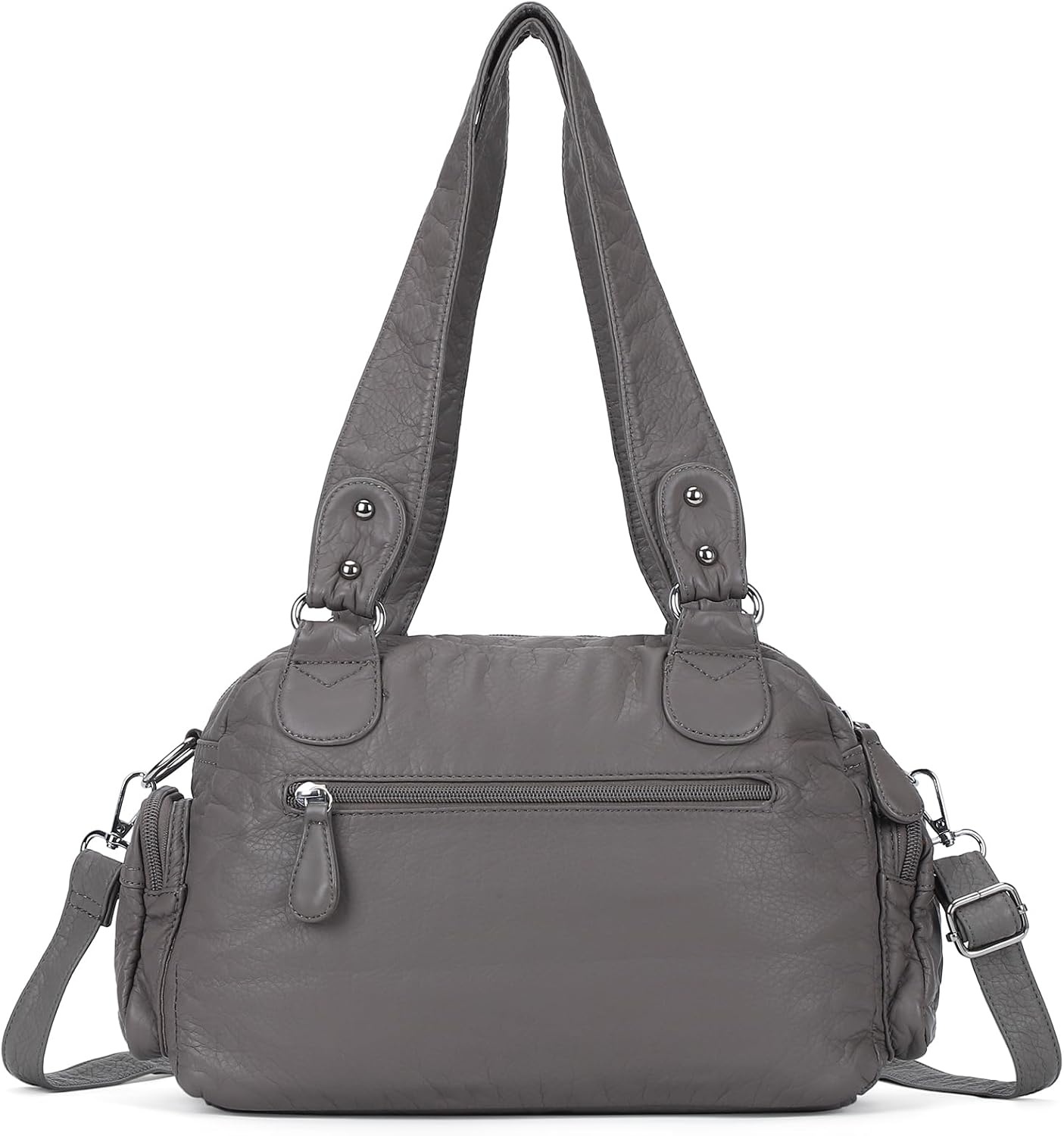 image:imageAngel Kiss Small Purse Handbag for Women Crossbody and Shoulder Bags Multipocket Soft Hobo Purses1grey