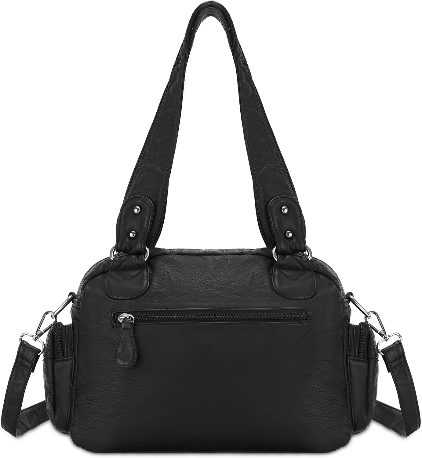 image:imageAngel Kiss Small Purse Handbag for Women Crossbody and Shoulder Bags Multipocket Soft Hobo Purses2black