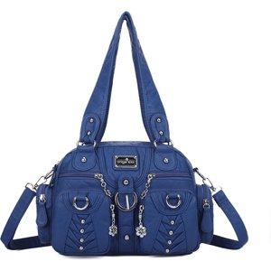 Angel Kiss Small Purse Handbag for Women Crossbody and Shoulder Bags Multipocket Soft Hobo Purses(7-blue)