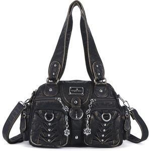 Angel Kiss Small Purse Handbag for Women Crossbody and Shoulder Bags Multipocket Soft Hobo Purses(Bronze)