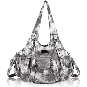 Angel Kiss Purses for Women Soft PU Leather Large Hobo Bags for Women Shoulder Bag | Soft(7028#19#grey)