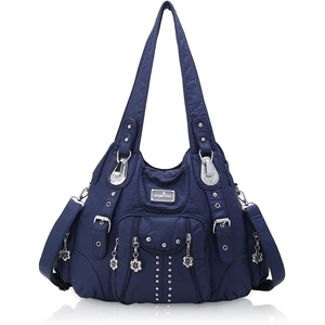 Angel Kiss Purses for Women Soft PU Leather Large Hobo Bags for Women Shoulder Bag | Soft(8521#201blue-us)