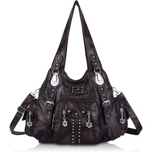 Angel Kiss Purses for Women Soft PU Leather Large Hobo Bags for Women Shoulder Bag | Soft(Coffee-2)