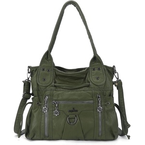 Angel Kiss Hobo Bags for Women Fashion Shoulder Bag Ladies Purses and Handbags Roomy Tote Bags Purse with Crossbody Strap(Green)